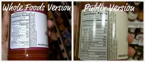 Ingredient Comparison Williamson Bros BBQ Sauce